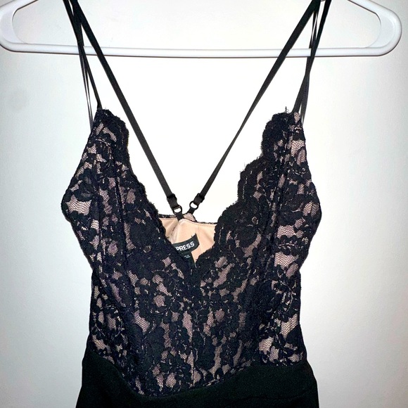 Express jumpsuit black with lace XS - Picture 3 of 4